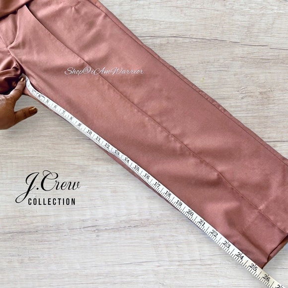 J.Crew Collection pink rose tie-waist high waisted pants *shop@iamwarrior - Picture 5 of 10
